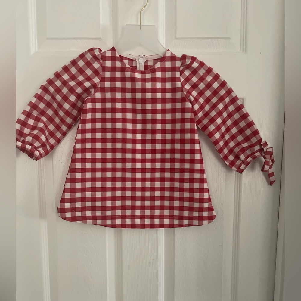 Bailey Boys Classics - Red and White Gingham Tunic Dress 2T. Holiday Pictures